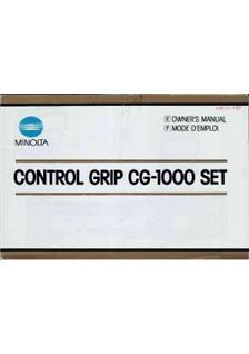 Minolta Grips manual. Camera Instructions.